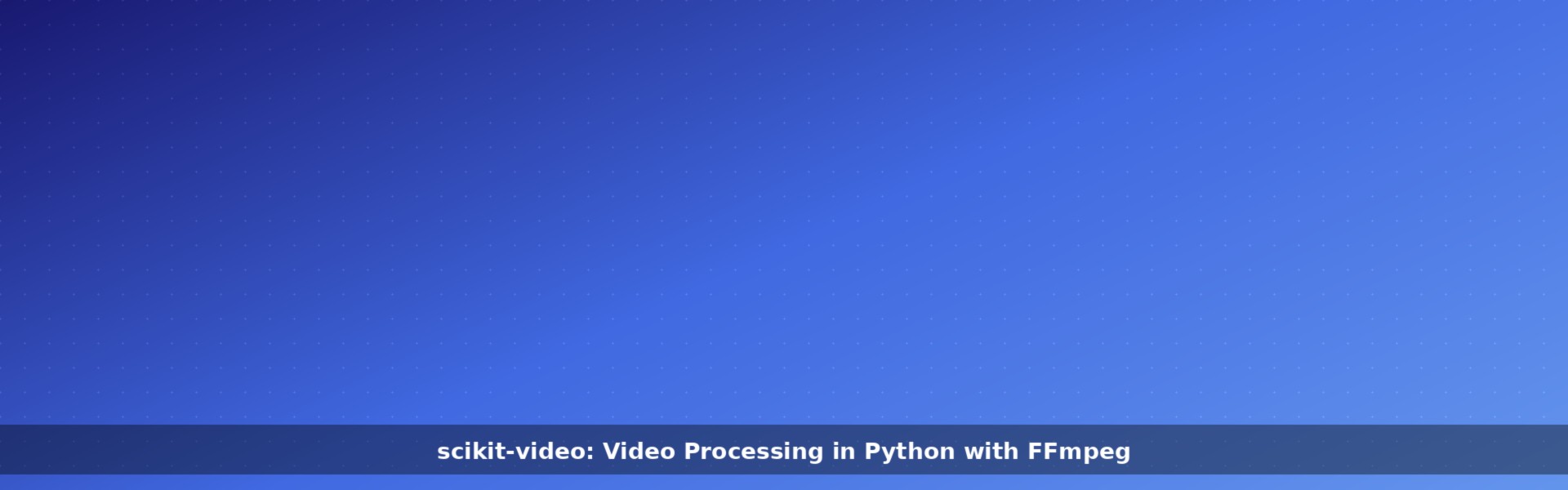 scikit-video: Video I/O and Quality Metrics in Python — Guide, Examples ...